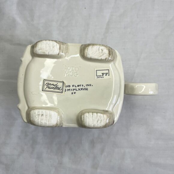 Fitz And Floyd Auto Mug Wind Up Car Coffee Mug Hand Painted Vintage Japan 1978 - Picture 6 of 7